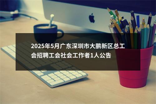 2025年5月广东深圳市大鹏新区总工会招聘工会社会工作者1人公告 图片
