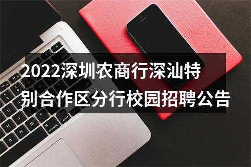 2022深圳农商行深汕特别合作区分行校园招聘公告 图片