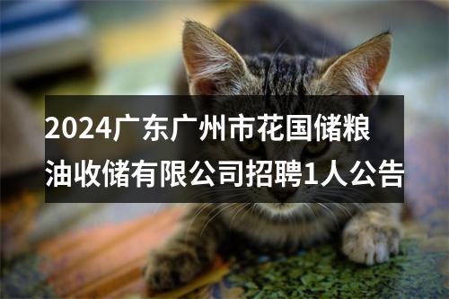 2024广东广州市花国储粮油收储有限公司招聘1人公告 图片