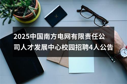 2025中国南方电网有限责任公司人才发展中心校园招聘4人公告 图片